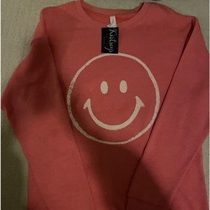 Preppy smily face sweatshirt